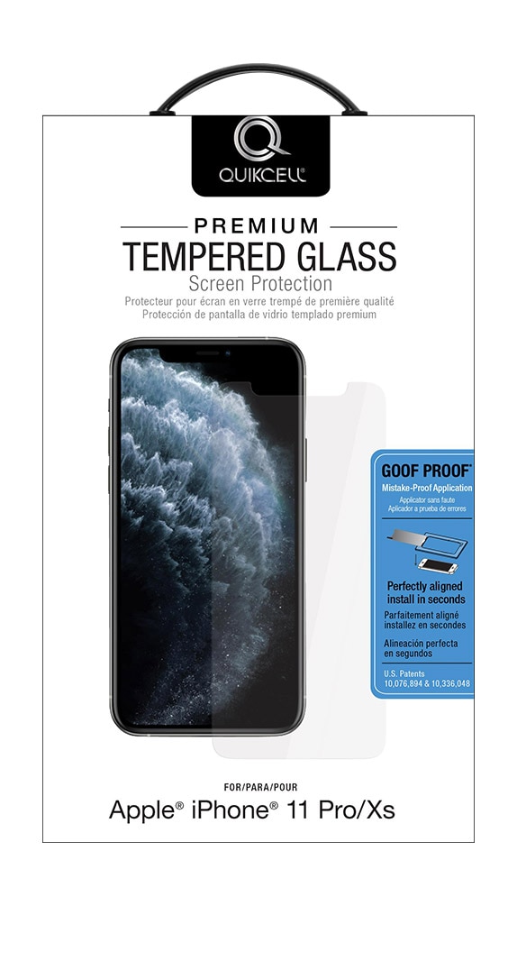 Vidrio Templado Quikcell para iPhone 11 Pro/X/XS de Apple, Clear, Accesorios para Celulares