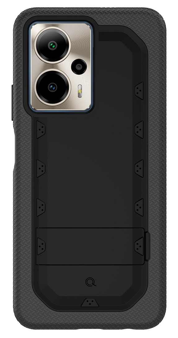 Quikcell Outlast 5G Grand ADVOCATE Dual-Layer Kickstand Case - Armor Black