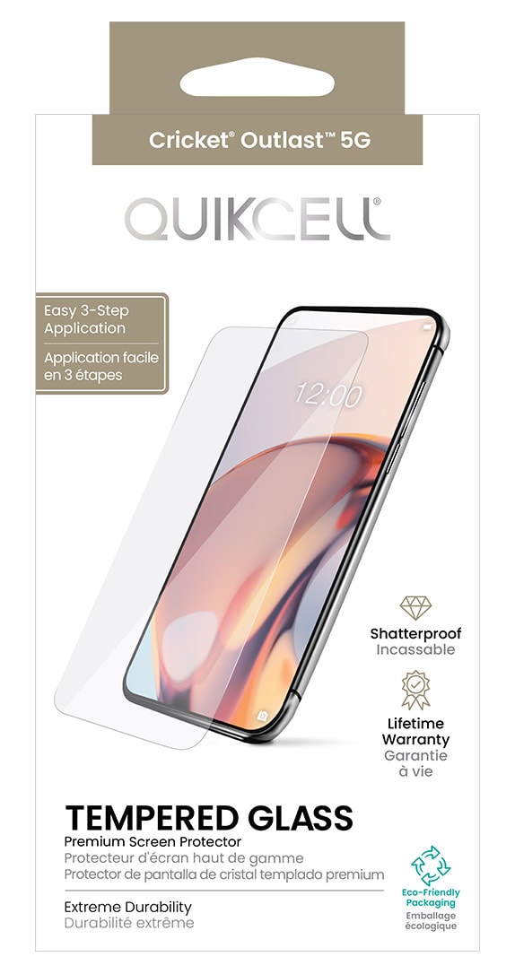 Quikcell Tempered Glass Screen Protector for Outlast 5G