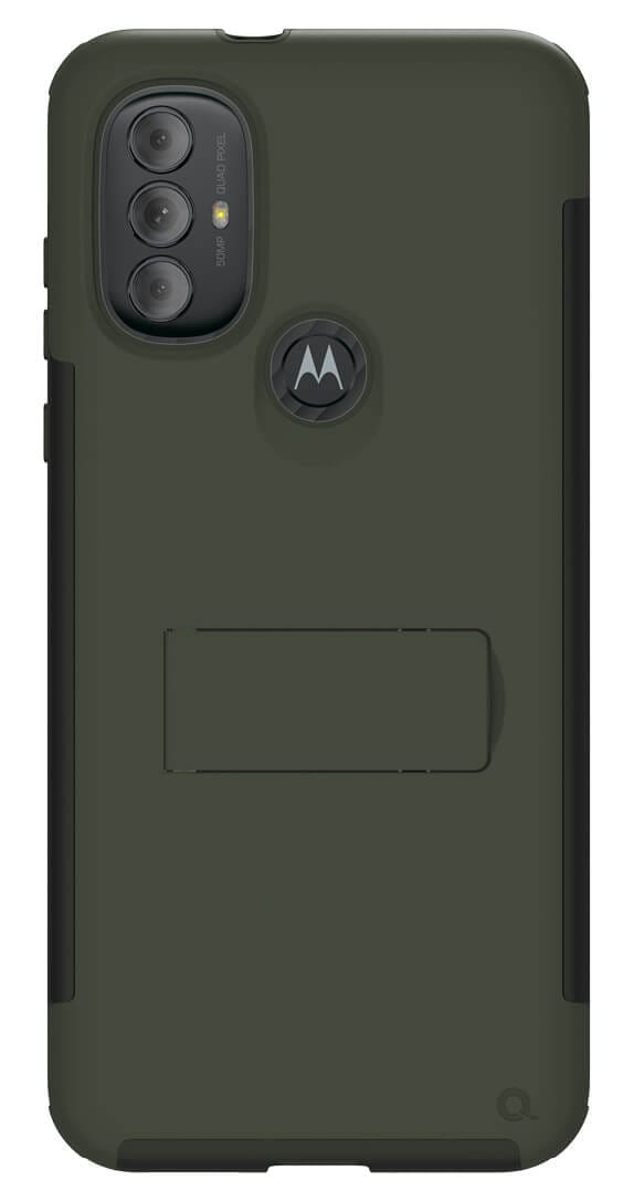 Quikcell Moto g Power 22 ADVOCATE Series Multilayer Kickstand for Case - Green | Olive | Cell Phone Accessories | Cricket Wireless
